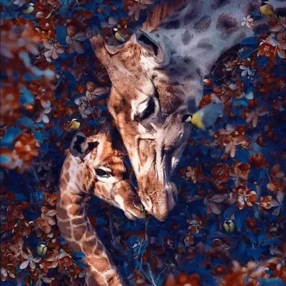 GIRAFFE MOMMA Love Diamond Painting!